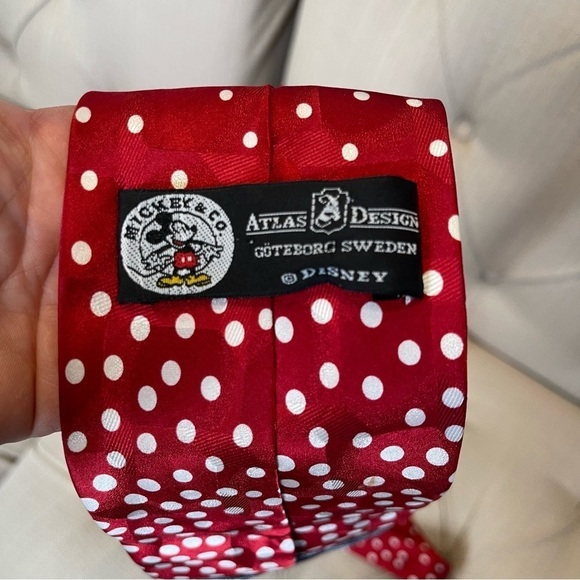 𝅺disney Mickey Mouse Santa Wide Tie Silk - Picture 3 of 4